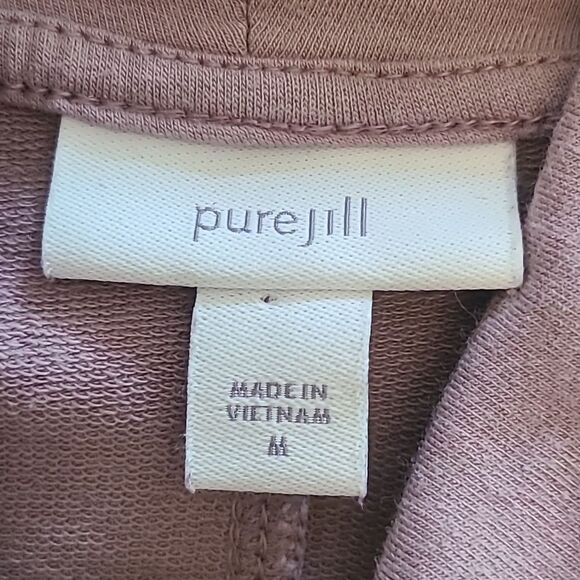 J. Jill Purejill Lavender Pima Cotton Modal Long Sleeve Turtle Neck Top Size M - Picture 8 of 8